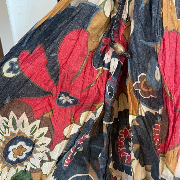 Floral Button-Up Dress with Belt - Picture 8 of 10